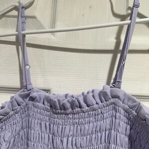 Scoop Lavender Smocked Blouse